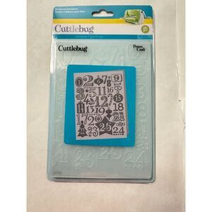 New Cuttlebug "Christmas Countdown" Embossing Folder - Holiday, Santa, Crafts